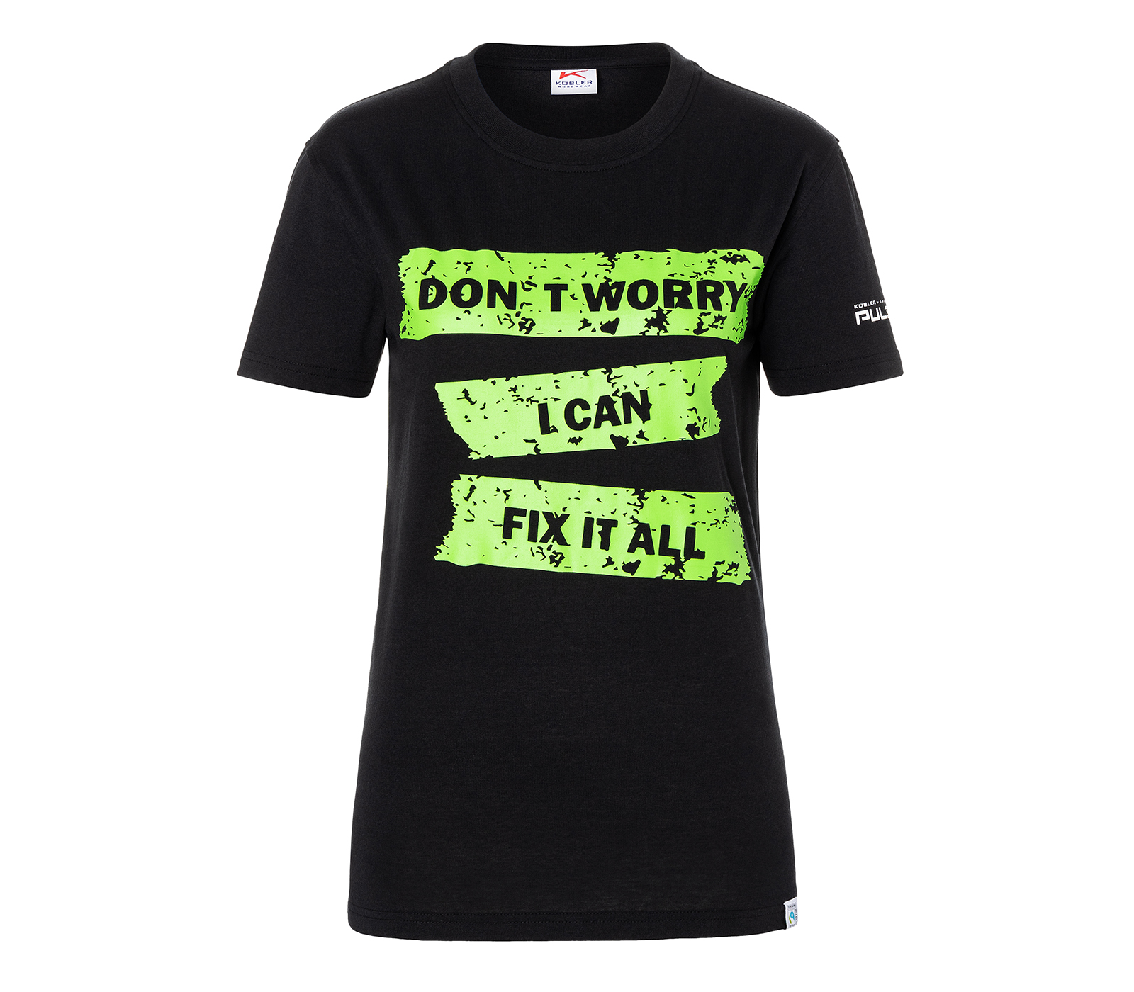 KÜBLER PULSE T-Shirt DON'T WORRY | schwarz | S | 5187 6238-99-30-S