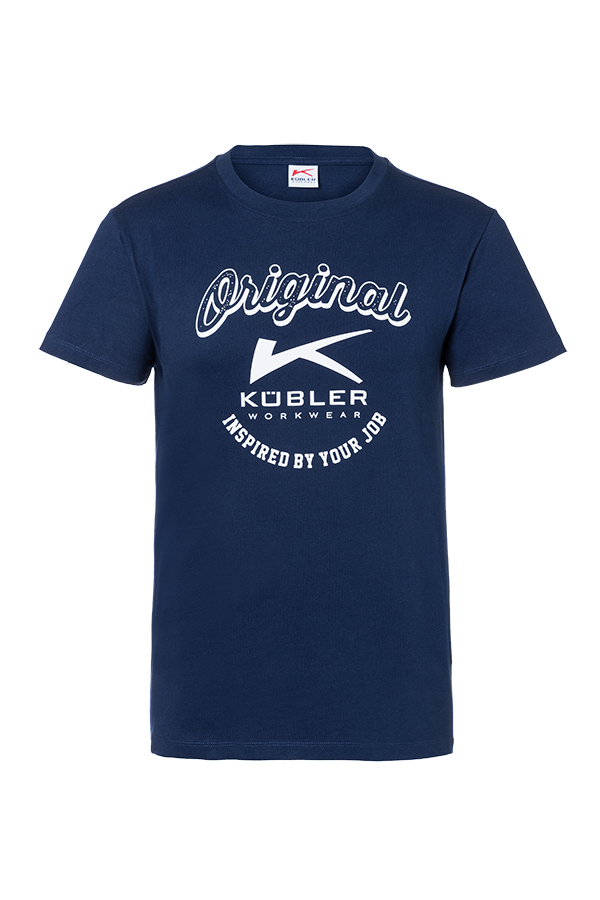 KÜBLER SHIRTS T-Shirt PRINT | 5128 6244-48-30-L | | L dunkelblau